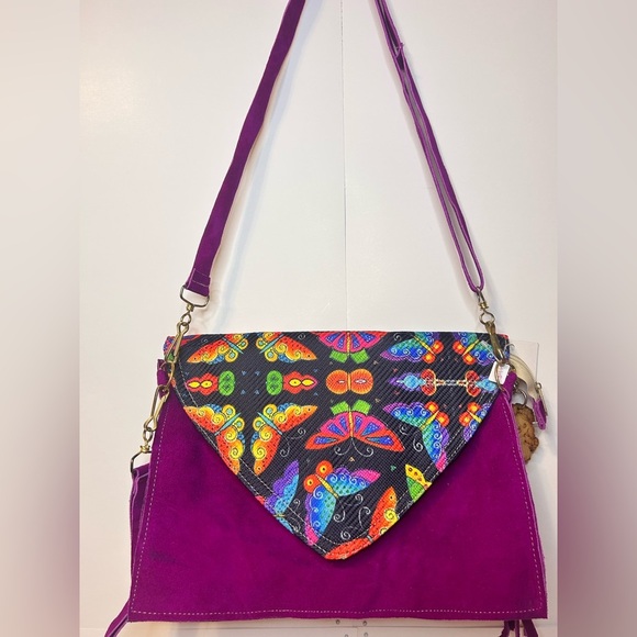 Handmade Handbags - Handmade Mexican Clutch Bag, Envelope style, crossbody light weight